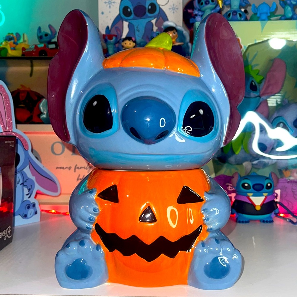Stitch Halloween cookie jar